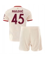 Bayern Munich Aleksandar Pavlovic #45 Tredjedraktsett Barn 2024-25 Korte ermer (+ bukser)